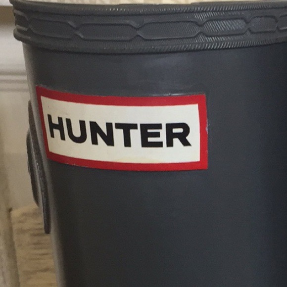 Hunter Original Gloss Tall Boots Graphite Gray - Picture 5 of 16